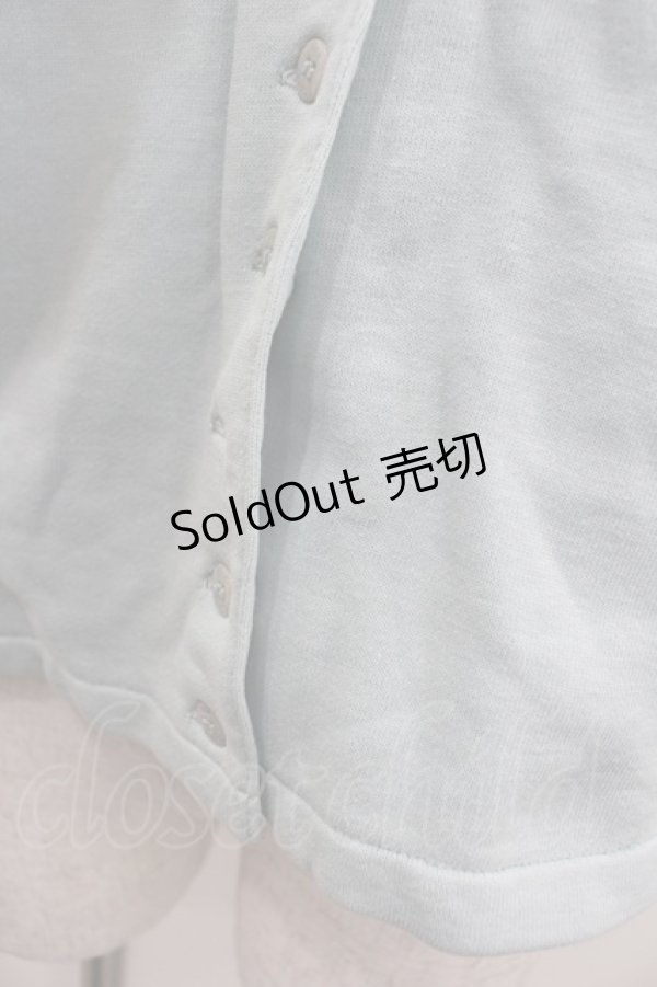 画像2: PINK HOUSE / ロゴpt&ワッペンカットカーディガン  サックス I-26-02-13-051-LO-TO-SA-ZI (2)