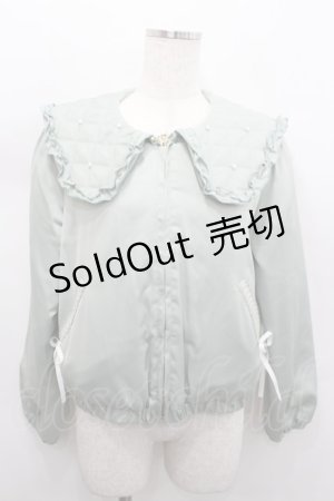 画像: axes femme POETIQUE / パールキルティングブルゾン M グリーン I-26-02-13-006-AX-JA-TE-ZI