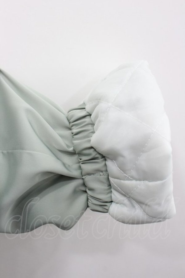 画像2: axes femme POETIQUE / パールキルティングブルゾン M グリーン I-26-02-13-006-AX-JA-TE-ZI (2)