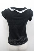 画像2: MILK / 襟付き半袖トップス  ブラック I-26-02-13-061-ML-TO-SA-ZI (2)