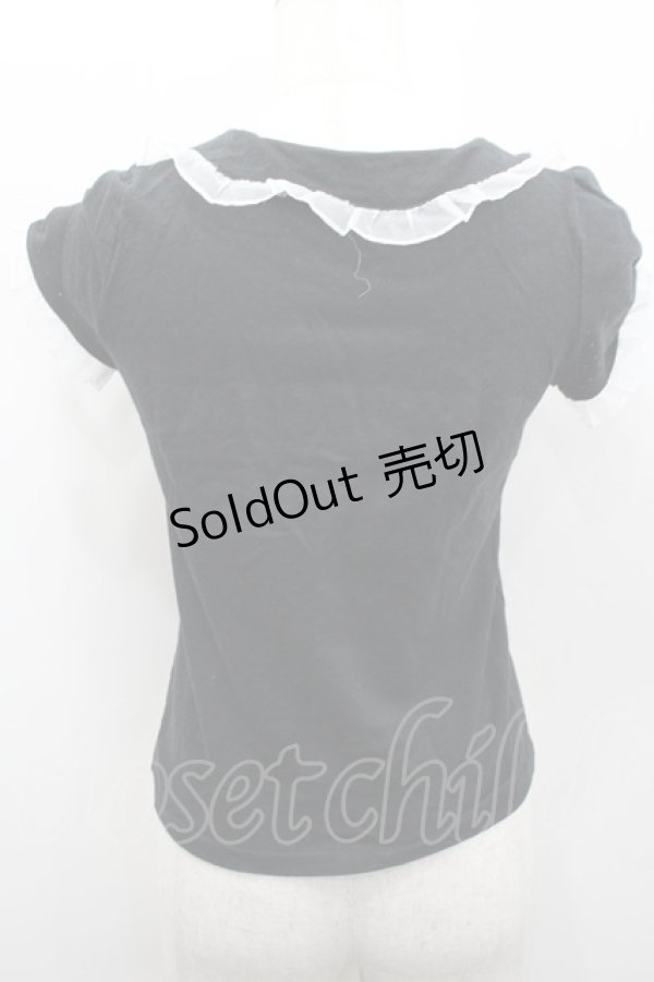 画像2: MILK / 襟付き半袖トップス  ブラック I-26-02-13-061-ML-TO-SA-ZI (2)