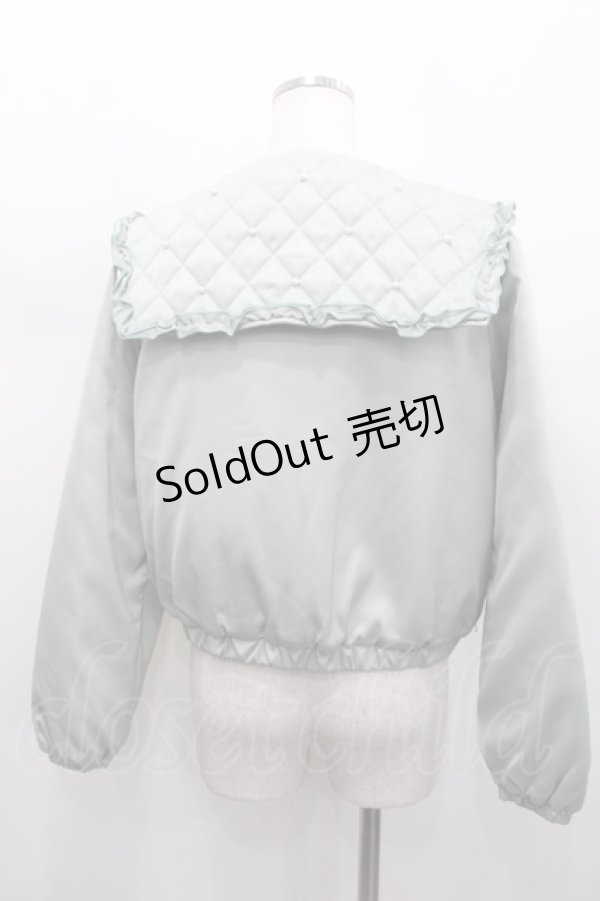 画像3: axes femme POETIQUE / パールキルティングブルゾン M グリーン I-26-02-13-006-AX-JA-TE-ZI (3)