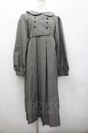 画像: FLC / MINA*タータンチェックワンピース M グレーチェック I-26-02-13-063-LO-OP-SA-ZI