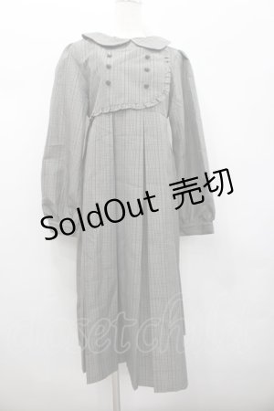 画像: FLC / MINA*タータンチェックワンピース M グレーチェック I-26-02-13-063-LO-OP-SA-ZI