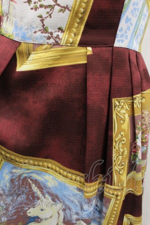 画像2: MILK / MUSEEドレス  ボルドー I-26-02-13-064-ML-OP-SA-ZI (2)