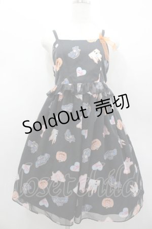 画像: Emily Temple cute / ハロウィンpartyキャミソールワンピース  ブラック I-26-02-13-065-ET-OP-SA-ZI