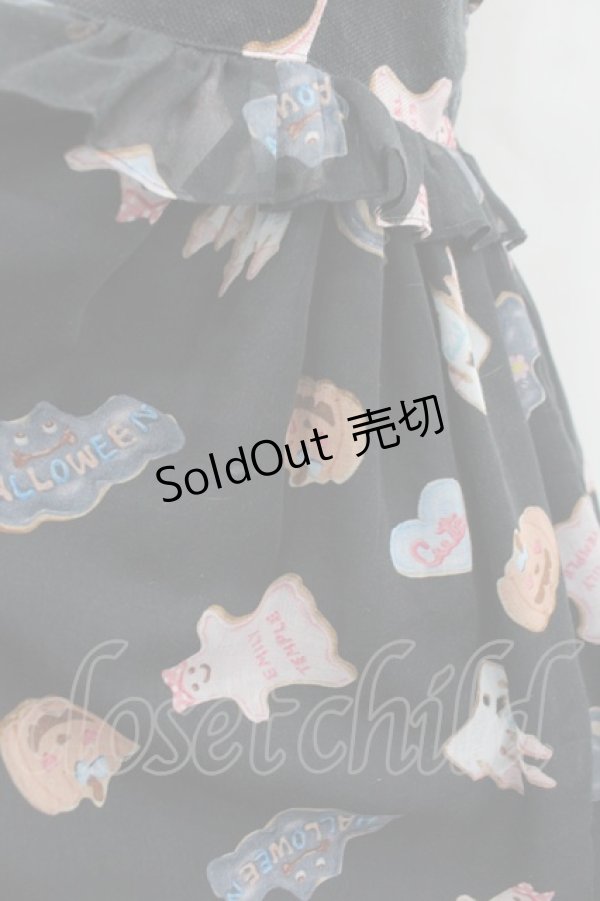 画像3: Emily Temple cute / ハロウィンpartyキャミソールワンピース  ブラック I-26-02-13-065-ET-OP-SA-ZI (3)