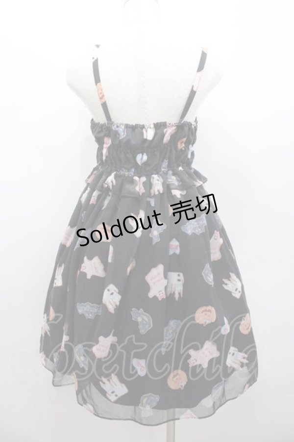 画像4: Emily Temple cute / ハロウィンpartyキャミソールワンピース  ブラック I-26-02-13-065-ET-OP-SA-ZI (4)