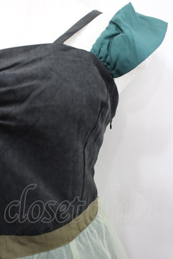 画像2: LOLITAその他(お買取対象外) / アナ雪コラボ アナワンピース L グリーン I-26-02-13-066-LO-OP-TE-ZI (2)