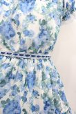 画像2: axes femme / ブルーミングローズ柄ワンピース F サックス I-26-02-13-068-AX-OP-TE-ZI (2)
