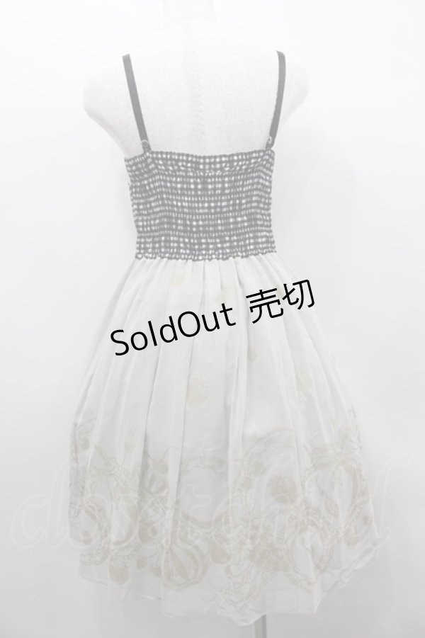 画像3: Emily Temple cute / ギンガム&パーティセットノースリーブワンピース  黒Ｘ白 I-26-02-13-071-ET-OP-SA-ZI (3)