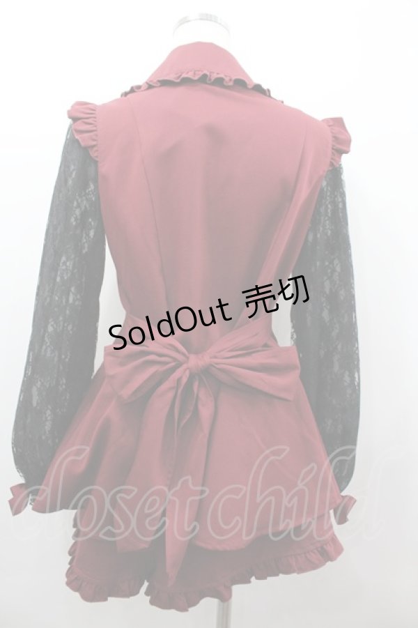 画像3: Secret Honey / ラッフル袖レース長袖セットアップ 2 ワイン I-26-02-13-072-CA-OP-SA-ZI (3)