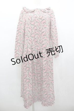 画像: ATSUKI ONISHI / 花柄ワンピース  ピンク I-26-02-13-073-LO-OP-SA-ZI