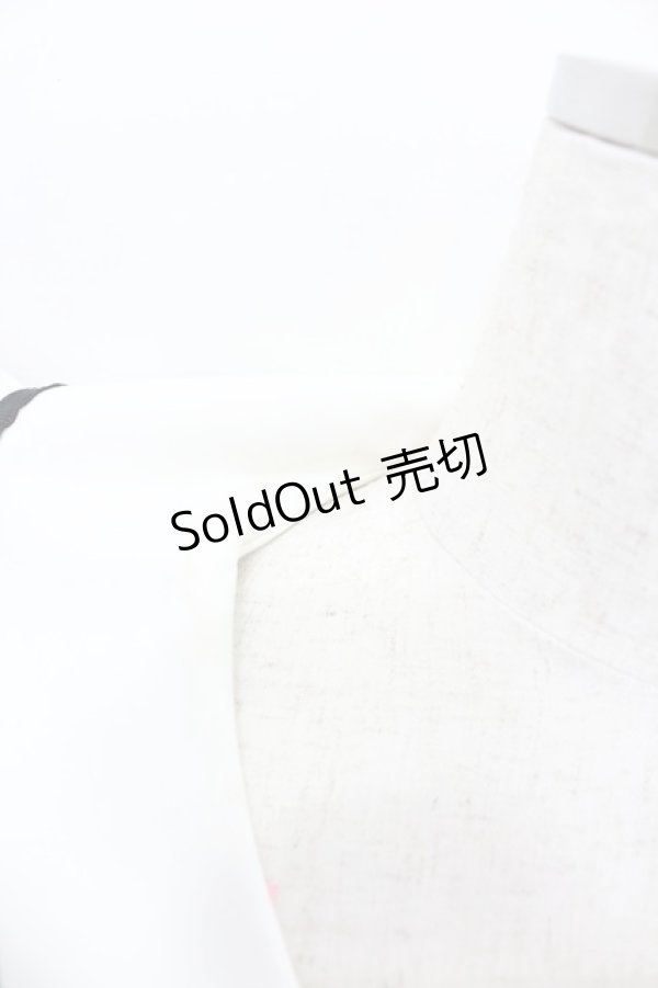 画像2: Amavel / リボン付きフリルセーラーカラー半袖ワンピース  グレーＸ白 I-26-02-13-077-CA-OP-SA-ZI (2)