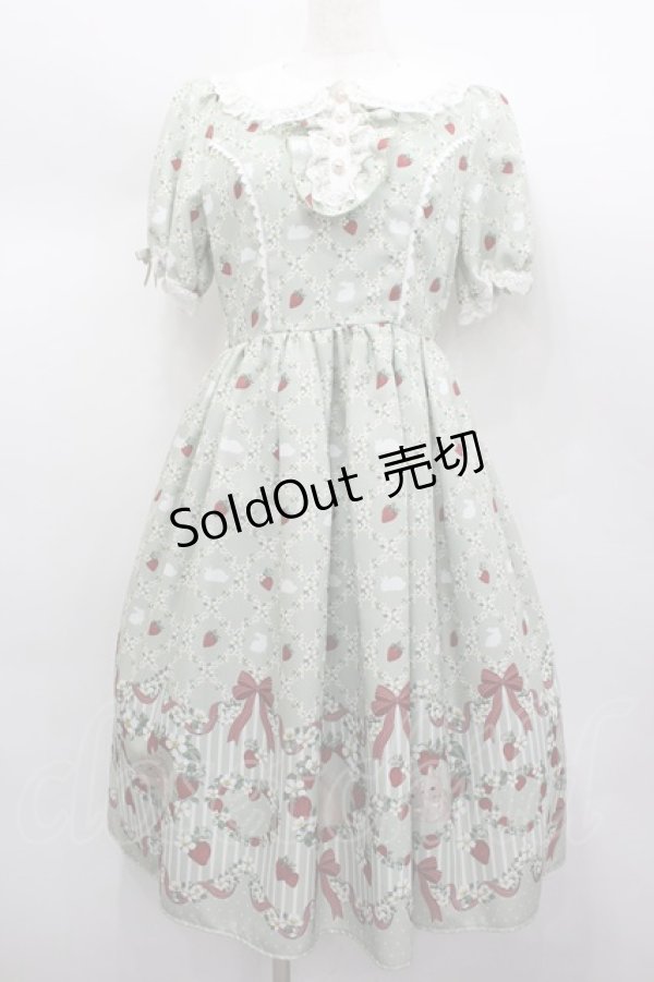 画像1: axes femme kawaii / ベリーフィールズワンピース M ミント I-26-02-13-087-AX-OP-TE-ZI (1)