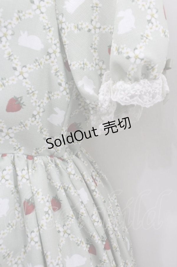 画像2: axes femme kawaii / ベリーフィールズワンピース M ミント I-26-02-13-087-AX-OP-TE-ZI (2)
