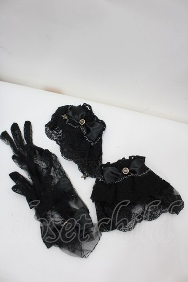 画像5: 草苺大福鴨 / サイド編み下げ&刺繍ジャケット・ビスチェワンピース  黒 I-26-02-13-088-LO-OP-SA-ZI (5)