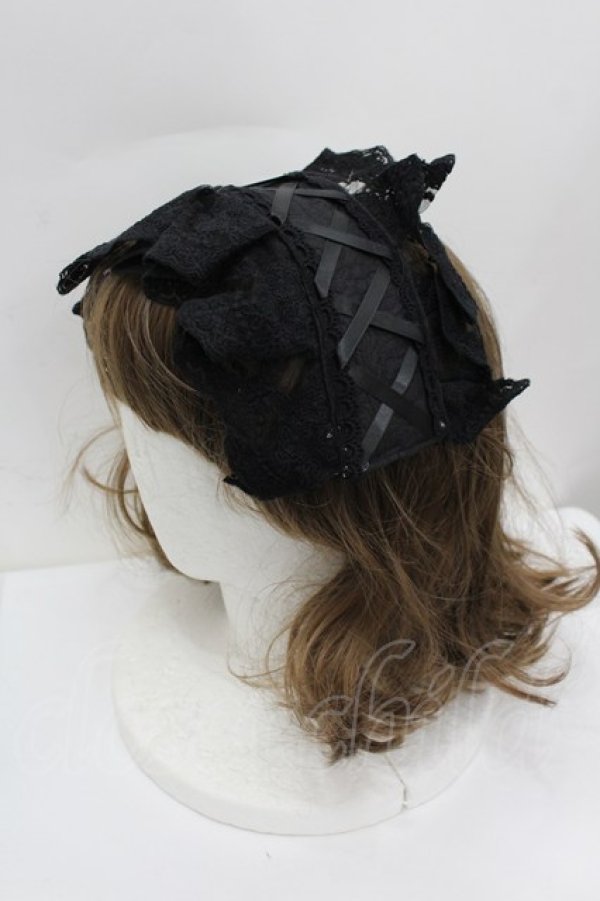 画像6: 草苺大福鴨 / サイド編み下げ&刺繍ジャケット・ビスチェワンピース  黒 I-26-02-13-088-LO-OP-SA-ZI (6)