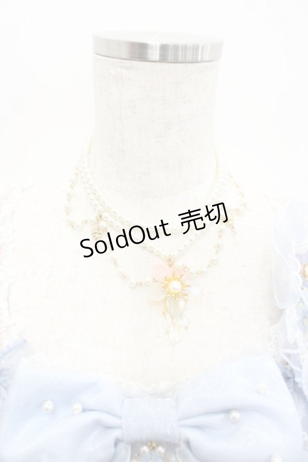 画像3: Red Maria / シフォンリボンジャンパースカート  サックス I-26-02-13-092-EL-OP-SA-ZI (3)