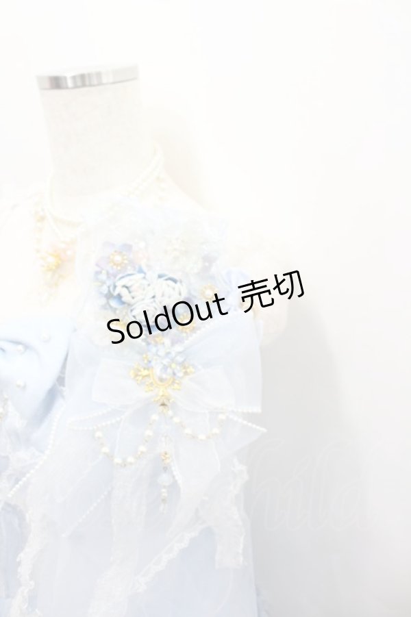 画像4: Red Maria / シフォンリボンジャンパースカート  サックス I-26-02-13-092-EL-OP-SA-ZI (4)