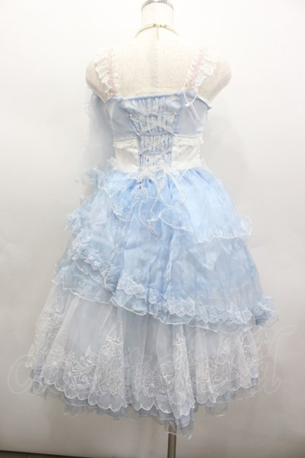 画像5: Red Maria / シフォンリボンジャンパースカート  サックス I-26-02-13-092-EL-OP-SA-ZI (5)