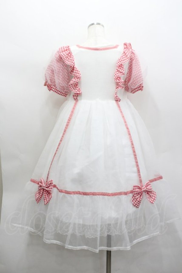 画像4: Angelic Pretty / ふんわりパフェワンピース  白ｘ赤 I-26-02-13-096-AP-OP-SA-ZI (4)