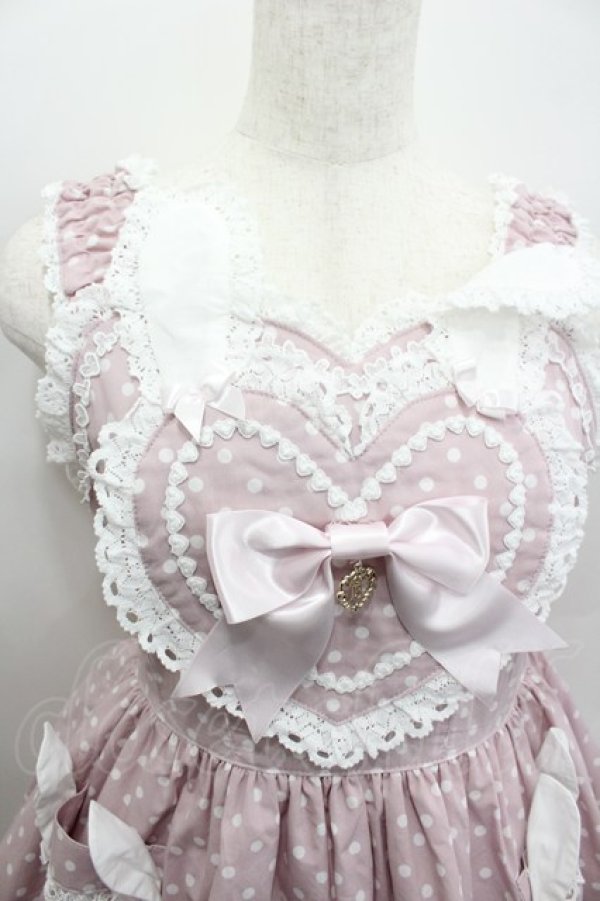 画像2: BABY,THE STARS SHINE BRIGHT / Milky Dot うさぎさんジャンパースカート  ピンク I-26-02-13-099-BA-OP-SA-ZI (2)