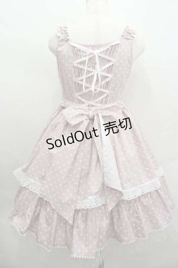 画像4: BABY,THE STARS SHINE BRIGHT / Milky Dot うさぎさんジャンパースカート  ピンク I-26-02-13-099-BA-OP-SA-ZI (4)