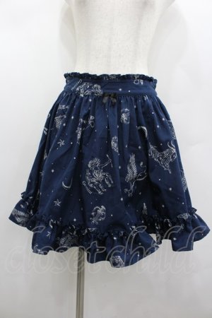 画像: Ank Rouge / 星座柄スカート  ネイビー I-26-02-13-109-CA-SK-SA-ZI