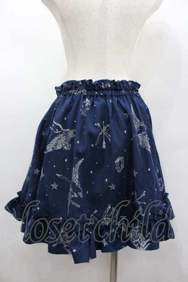 画像2: Ank Rouge / 星座柄スカート  ネイビー I-26-02-13-109-CA-SK-SA-ZI (2)