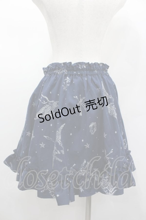 画像2: Ank Rouge / 星座柄スカート  ネイビー I-26-02-13-109-CA-SK-SA-ZI (2)