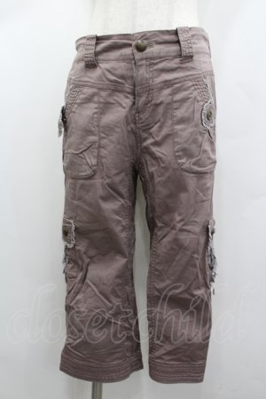 画像: axes femme / サイド編み上げポケットデザインパンツ  ピンク I-26-02-13-111-AX-PA-SA-ZI