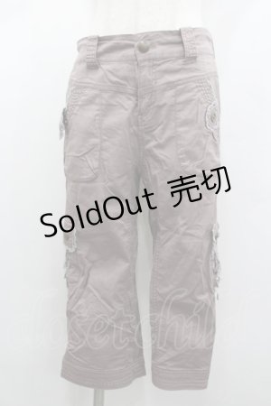 画像: axes femme / サイド編み上げポケットデザインパンツ  ピンク I-26-02-13-111-AX-PA-SA-ZI