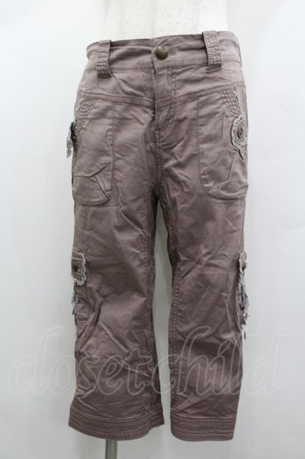 画像1: axes femme / サイド編み上げポケットデザインパンツ  ピンク I-26-02-13-111-AX-PA-SA-ZI (1)