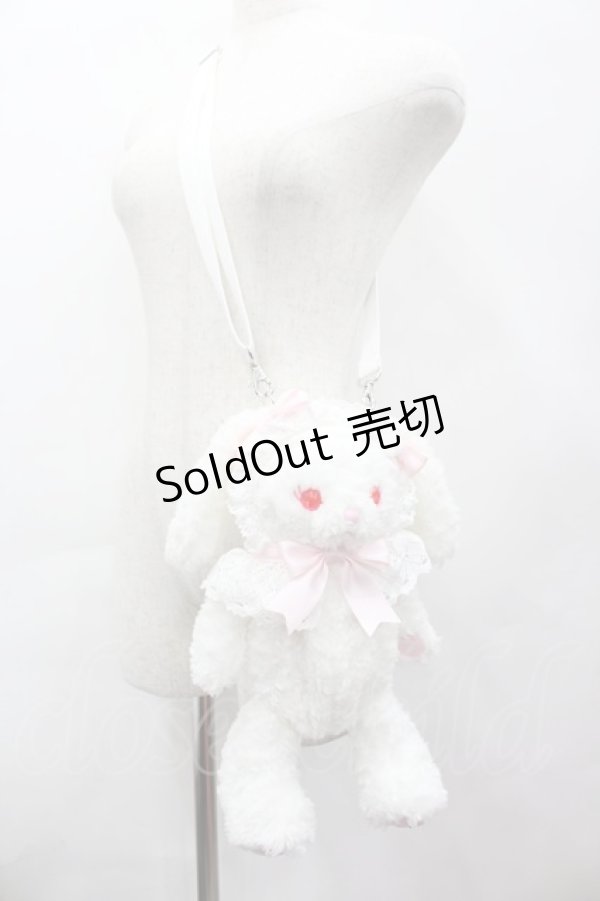 画像2: BABY,THE STARS SHINE BRIGHT / うさくみゃポシェット  白 I-26-02-13-114-BA-AC-SA-ZI (2)