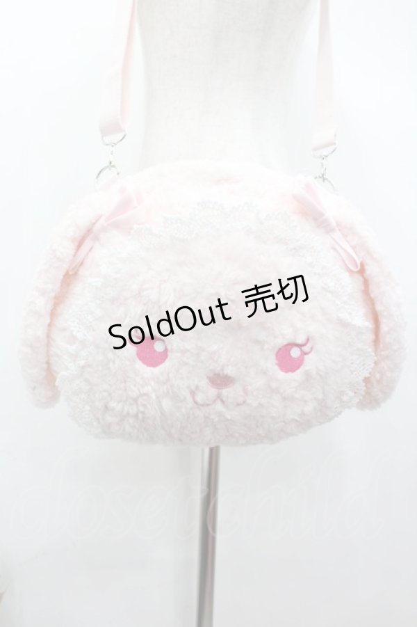 画像1: BABY,THE STARS SHINE BRIGHT /  うさくみゃちゃんのおかおBag  ピンク I-26-02-13-116-BA-BG-SA-ZI (1)