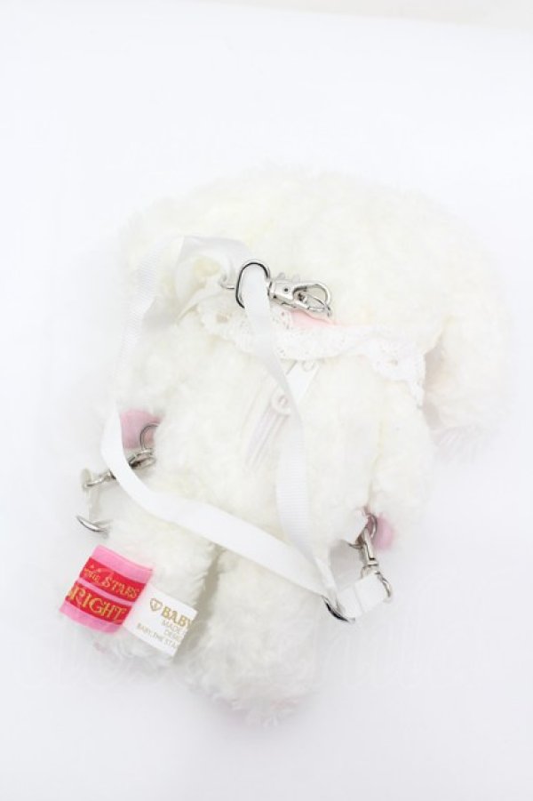 画像2: BABY,THE STARS SHINE BRIGHT / うさくみゃリュックミニミニ  白 I-26-02-13-117-BA-ZA-SA-ZI (2)