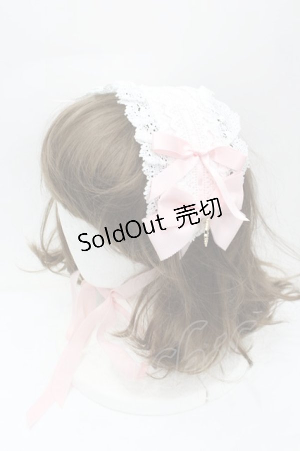 画像1: BABY,THE STARS SHINE BRIGHT / プリンセスドロップヘッドドレス  白Ｘピンク I-26-02-13-120-BA-AC-SA-ZI (1)