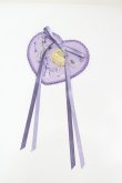 画像1: PINK HOUSE / リトルヴァイオレット刺繍ハートワッペン  パープル I-26-02-13-125-LO-ZA-TE-ZI (1)