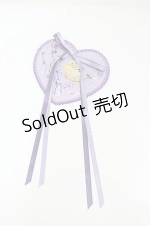 画像: PINK HOUSE / リトルヴァイオレット刺繍ハートワッペン  パープル I-26-02-13-125-LO-ZA-TE-ZI