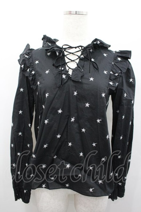 画像1: MILK / ブリリアントブラウス  ブラック I-26-02-13-014-ML-BL-SA-ZI (1)