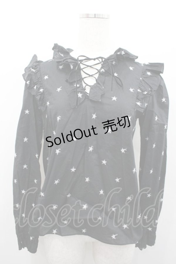 画像1: MILK / ブリリアントブラウス  ブラック I-26-02-13-014-ML-BL-SA-ZI (1)