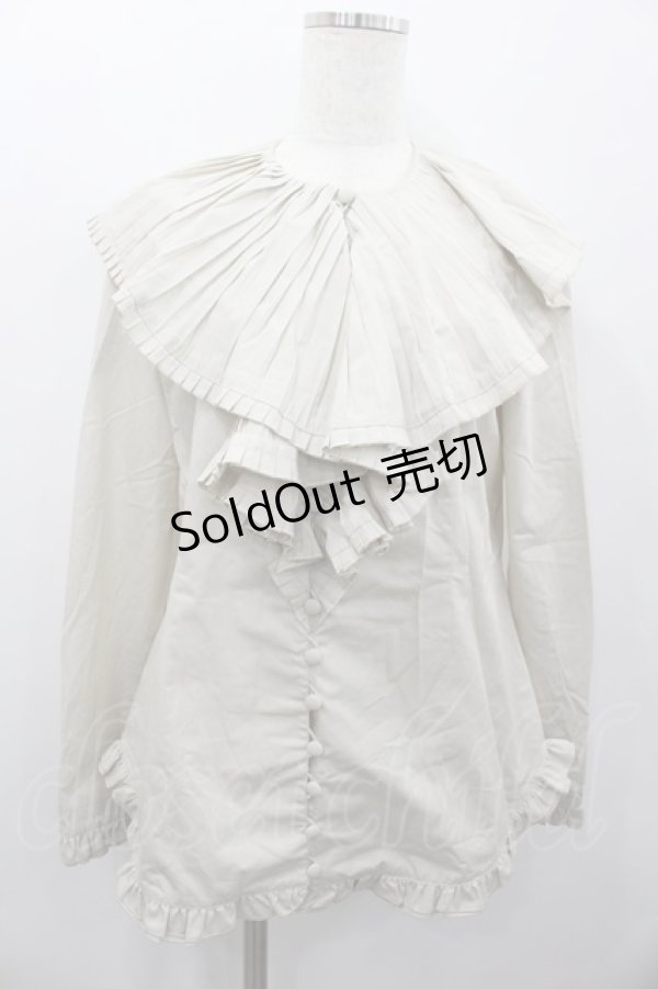 画像1: ATSUKI ONISHI / ピエロカラーブラウス  ベージュ I-26-02-13-016-LO-BL-SA-ZI (1)