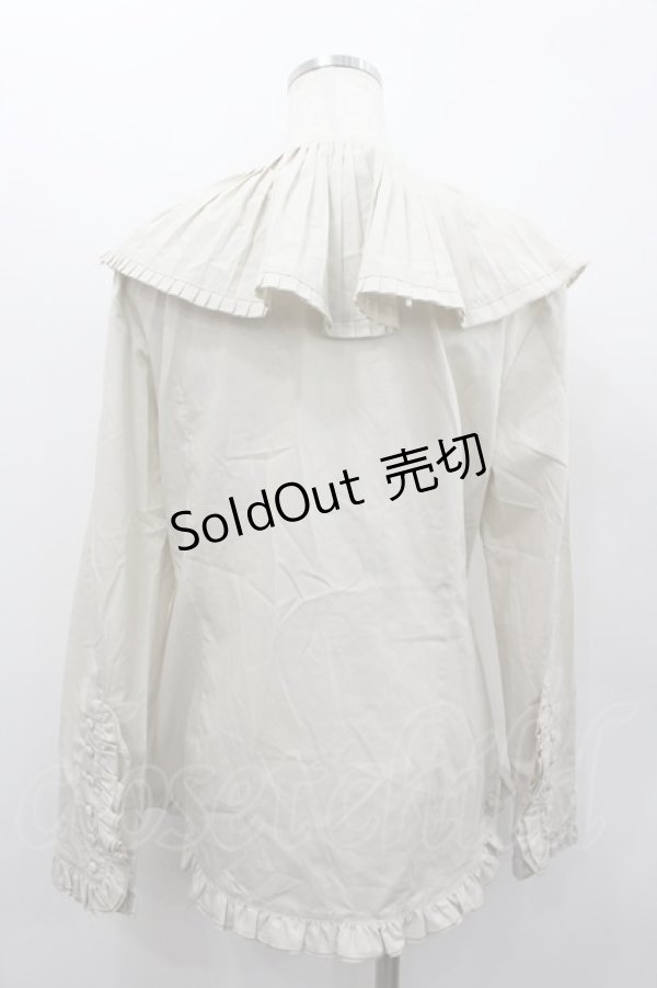 画像3: ATSUKI ONISHI / ピエロカラーブラウス  ベージュ I-26-02-13-016-LO-BL-SA-ZI (3)