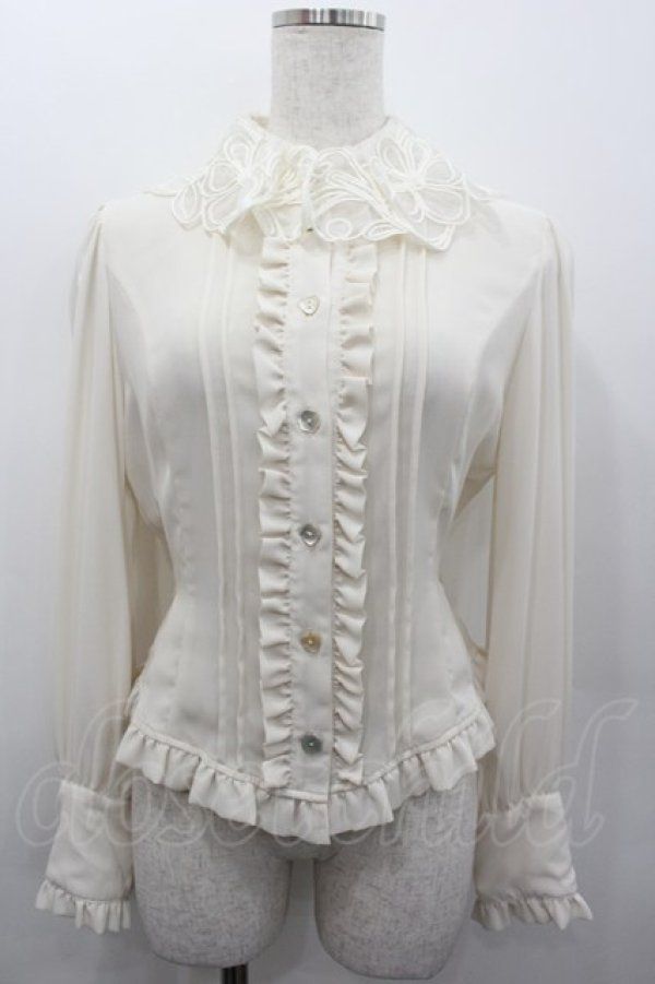 画像1: Innocent World / フランス製レースのブラウス  キナリ I-26-02-13-019-IW-BL-SA-ZI (1)