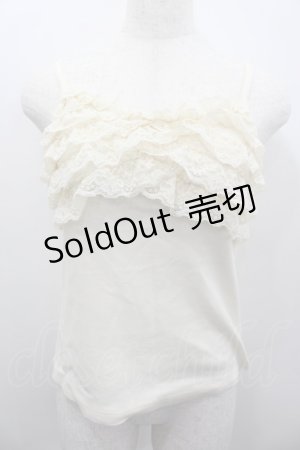 画像: Emily Temple cute / 胸元レースキャミソール  アイボリー I-26-02-13-020-ET-TO-SA-ZI