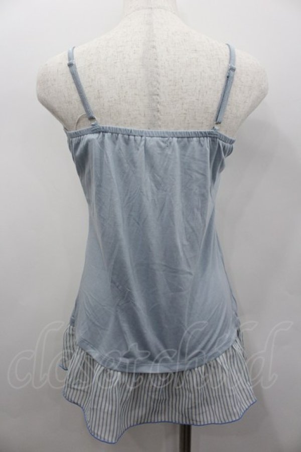 画像3: axes femme / /レースリボンキャミソール  サックス I-26-02-13-022-AX-TO-SA-ZI (3)