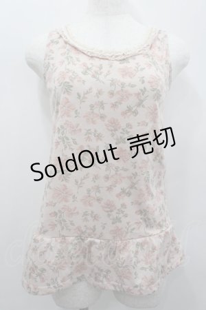 画像: axes femme / フラワー総柄タンク  ピンク I-26-02-13-023-AX-TO-SA-ZI