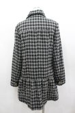 画像3: axes femme / ラメ千鳥格子コート  黒Ｘグレー I-26-02-13-002-AX-CO-SA-ZI (3)