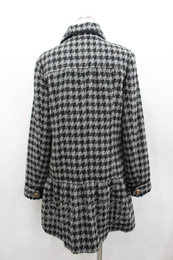 画像3: axes femme / ラメ千鳥格子コート  黒Ｘグレー I-26-02-13-002-AX-CO-SA-ZI (3)